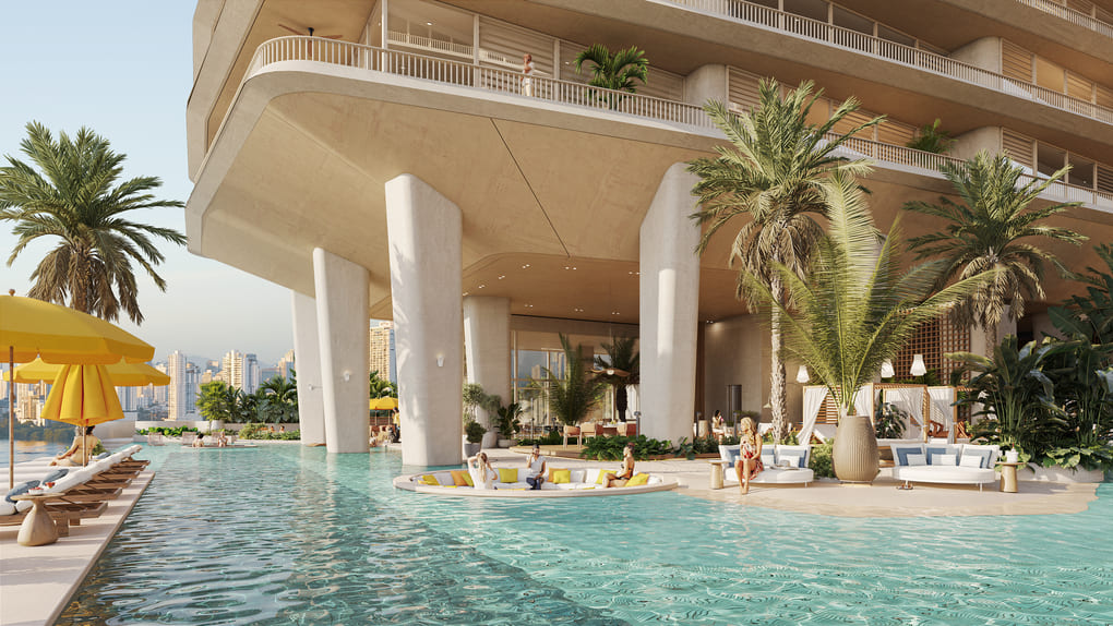 Apartamentos modernos de playa en Panamá para inversores de Honduras